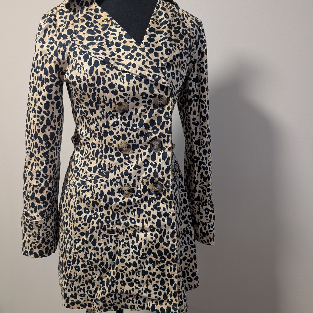 Forever 21 Leopard Print Trench Coat
